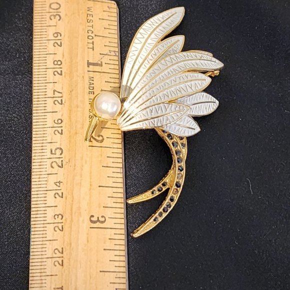 Vintage Corocraft Bird of Paradise Brooch - Picture 2 of 10